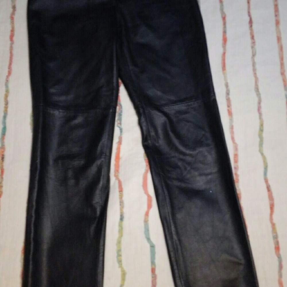 Black Leather Pants